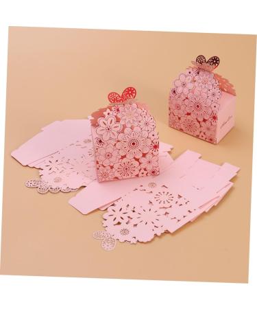 VILLCASE Personalized Tags 20 Pcs Box Gift Boxes Party Favor Boxes Chocolate Box Pink Hollow Out Personalized Labels - Buy Online on GoSupps.com