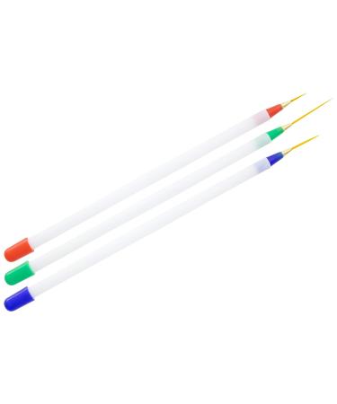 Nail Art Brush Set - Fine Hair Studio Quality Pack of 3 | International Shipping Available - Buy Online on GoSupps.com