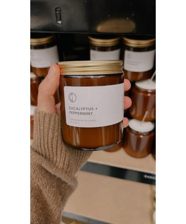 Buy OCT Eucalyptus + Peppermint Scented Candle | 250ml Soy Wax with Natural Essential Oils - International Shipping Available - Buy Online on GoSupps.com