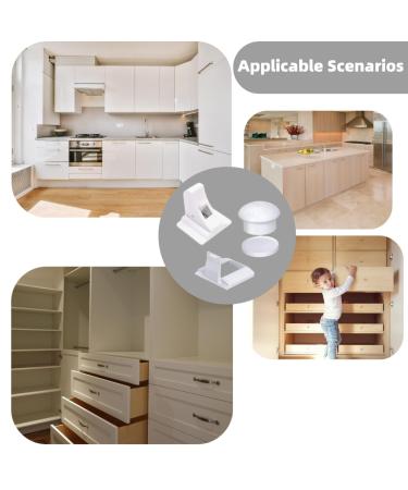 Magnetic Child Protection Cabinet Locks - 10 Locks & 2 Keys | Baby Safety Locks for Cupboards & Drawers - Easy No Tools Installation - Buy Online on GoSupps.com