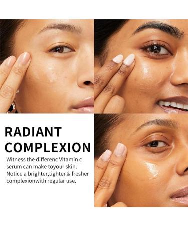 2PCS Vitamin C Facial Serum Essence Antiaging Serum & Eye Serum with Vitamin C 30ml Face serum Esencia del suero facial de vitamina C - Buy Online on GoSupps.com