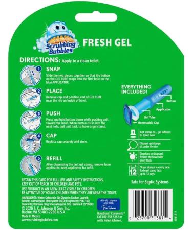 Scrubbing Bubbles Toilet Cleaning Gel Glade Rainshower - 1.34 oz (Pack of 2) | International Shipping Available - Buy Online on GoSupps.com