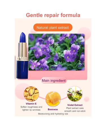 Blue Enchantress Color Changing Lipstick - Long-Lasting Moisturizing Matte Lipstick (2pcs Blue Tube) - Buy Online on GoSupps.com