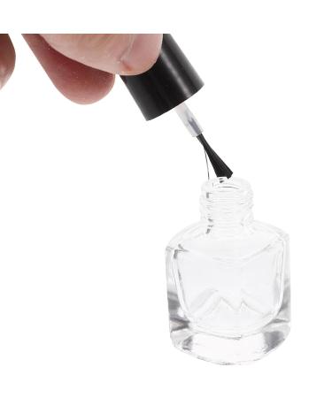 Lurrose 5ml Empty Nail Polish Bottle with Brush - Square Shaped | Ideal for DIY Nail Art & Travel - Buy Online on GoSupps.com