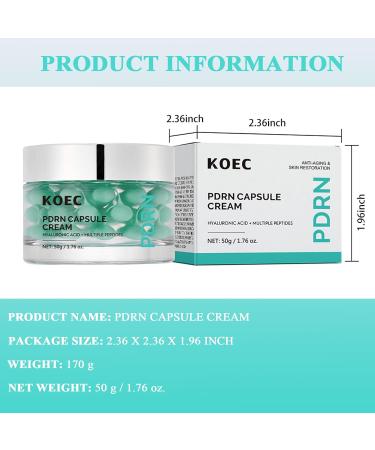 SHEEYOON Face Moisturizer Capsule Cream with PDRN Hyaluronic Acid & Mutiple Petides Anti-aging Boost Hydration Radiance Skin Nourishing Cream 1.76 oz. - Buy Online on GoSupps.com
