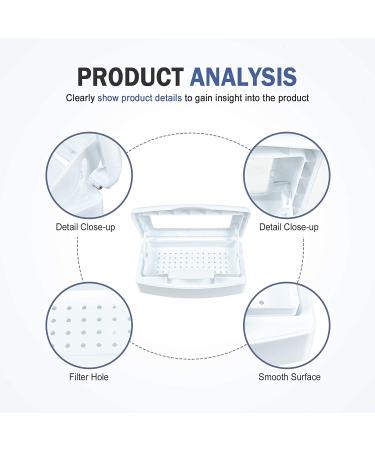 Timoo Nail Art Tool Sterilizer Box - Nail Salon Organizer for Manicure Equipment (1 Pcs) White - Buy Online on GoSupps.com