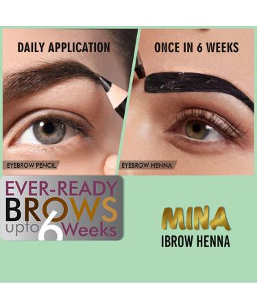 Buy Mina I-Brow Henna Regular Pack & Tint Kit Light Brown Medium Brown Dark Brown Black Blonde International Shipping Available - Buy Online on GoSupps.com