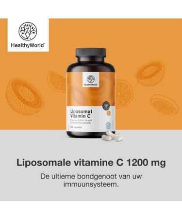 Be Healthy Group doo Liposomal Vitamin C 1200mg 240 Vegetable Capsules 1200mg Vitamin C per day with Rosehip and Sunflower Phospholipid Complex 4month supply - Buy Online on GoSupps.com