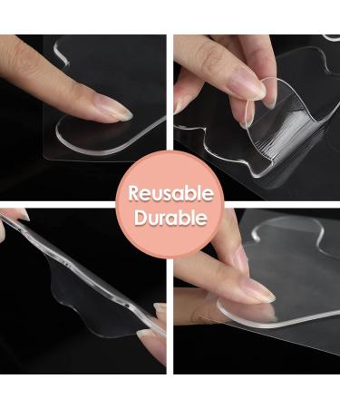 Silicone Chest Anti Wrinkle Pads - 17pcs Face Lifting & Smoothing Patches for Forehead, Eyes, Mouth & Cheeks - Buy Online on GoSupps.com