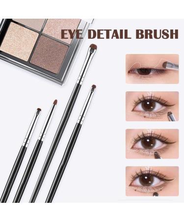 1/4Pcs Fine Horse Hair Eyes Makeup Brushes Eyeshadow Smudge Silkworm Eyelid Make Highlighter Up Lying Tools - Buy Online on GoSupps.com
