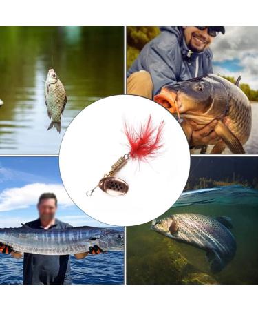 10PCS Spinner Lures Metal Bait Sequins Spinner Fishing Lures Fishing Lures Fishing Accessories Fishing Spinners Lifelike Fishing Bait Crankbaits Set for Outdoor Fishing Red - Buy Online on GoSupps.com