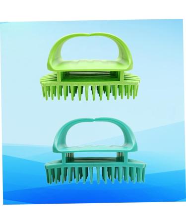 WOONEKY Shampoo Brush Set - 2 Pieces Scalp Massager & Hair Shampoo Brush (11x6 cm) - Green - Perfect for Scalp Care & Hair Health - International Shipping Available - Buy Online on GoSupps.com