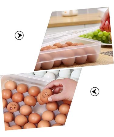 Generic Deviled Egg Holder Tray Refrigerator Household Storage Container Plastic Case Compartment Fridge Egg Holder Stackable - Buy Online on GoSupps.com