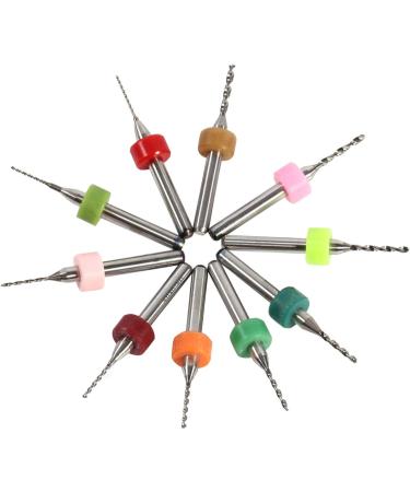 Gonnely Drill Bit Set - 10pcs 0.6-1.5mm Carbide Micro Drill Bits for CNC & PCB - International Shipping Available - Buy Online on GoSupps.com