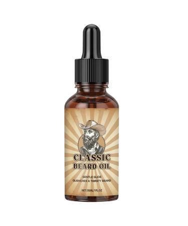 Beard Oil - 30ml Nourishing Fast-Absorbing Non-Sticky and Moisturizing Formula | Care and Styling Solution for a Smooth Beard For Dad Grandad Husband Beard Lovers Family Friends and Adults