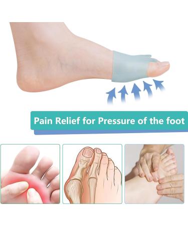 JUMPOW Metatarsal Pads - Soft Gel Foot Cushions for Pain Relief in Morton's Neuroma Blisters & Calluses - 2 Pairs Ideal for Men & Women - Blue - Buy Online on GoSupps.com