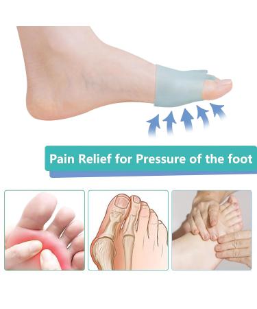 JUMPOW Gel Metatarsal Support Foot Pads - 2 Pairs Toe Separators & Ball of Foot Cushions for Men & Women - International Shipping Available - Buy Online on GoSupps.com