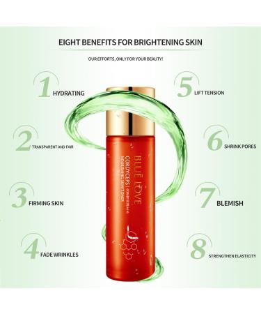 BLUE LOVE Cordyceps Moisture Essence Water Anti-Aging Face Moisturizer Deep Hydration for Dry Sensitive & Oily Skin Lightweight Facial Essence - Buy Online on GoSupps.com