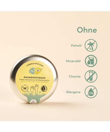 Buy 4PEOPLEWHOCARE Organic Hand Cream - Best Solid Cream for Dry Cracked Hands Aloe Vera & Beeswax 30g Can - Natural Cosmetics - Ships Internationally - Buy Online on GoSupps.com