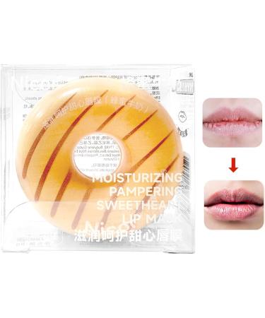 Lip Balm for Dry Lips Donut Design Moisturizing Lip Plumper Conditioner - Overnight Lip Repair Moisturizing Care for Daily Travel Hixip - Buy Online on GoSupps.com