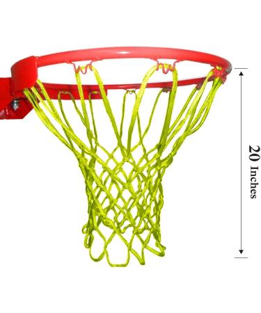 SANNIX 2 Pack Glow in Dark Basketball Hoop Net Replacement - Luminous Outdoor Sun Powered Nylon Nightlight Nets for Hoops - Buy Online on GoSupps.com