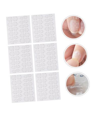 20 Sheets double sided adhesive nail stickers waterproof stickers tabs nail stickers for nail art sticker nails false toenails for big toe glue nail invisible Rubber nails plastic - Buy Online on GoSupps.com