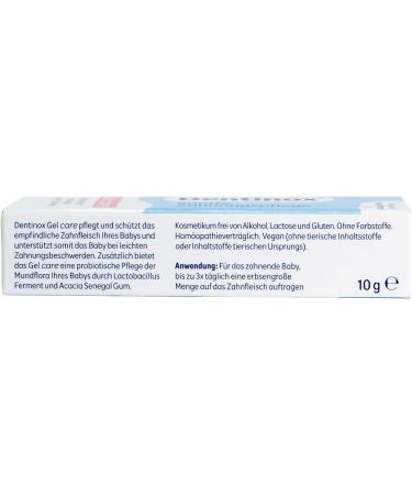  Dentinox Dentinox Gel Care - Gentle Care for Gums During Teething - Supports Daily Baby Oral Hygiene Routine - 10g - Buy Online on GoSupps.com