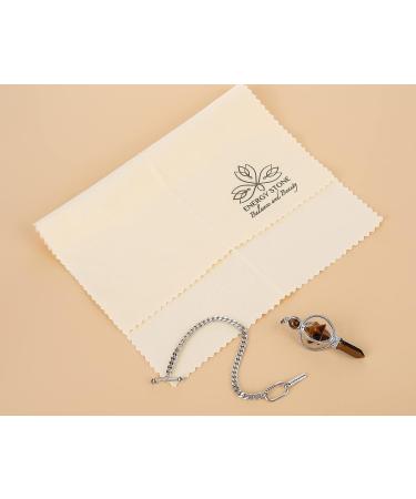 Buy ENERGY STONE Silver and Gold Restoration Polishing Cloth - Anti-Tarnish Cleaner for Precious Metals & Fine Valuables - Lasting Shine for Silverware & Coins - Buy Online on GoSupps.com