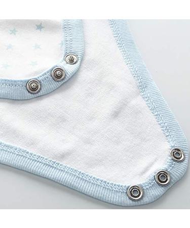 Chamie Newborn Baby 9-12 Months Clothing Set | 5 Pcs Bodysuit, 4 Pcs Pants, Vests | Pure Cotton | Boys and Girls 0-12M | Blue2 - Buy Online on GoSupps.com