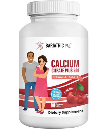 BariatricPal Calcium Citrate 500mg Chewable Tablets - Cherry (90-Day Supply) - Buy Online on GoSupps.com
