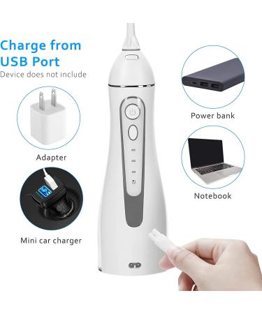 USB Charging Cable for Fairywill, MOSPRO, Nicefeel Water Flossers - 1 Pack White - Buy Online on GoSupps.com