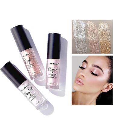 Xiahium Liquid Highlighter Makeup Shimmer Glitter - Pearl White Illuminating Highlight - Long Lasting for Eyes, Face & Body - 1PC - Buy Online on GoSupps.com