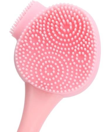Silicone Facial Mask Cleansing Brush - Soft Deep Clean for Blackheads | Comfortable Handle in Pink - Buy Online on GoSupps.com