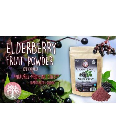 Elderberry Fruit Powder & 10:1 Extract Powder - Premium 200g for Immune Support | International Shipping - Buy Online on GoSupps.com