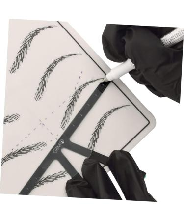 FRCOLOR 2pcs Embroidery Eyebrow Ruler Make up Kit Eyebrow Stencil Guide Measuring Ruler Household Set - Buy Online on GoSupps.com
