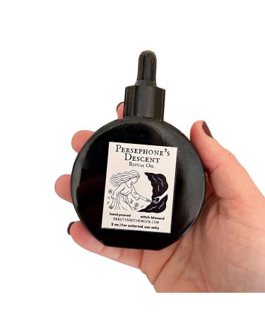 Persephone's Descent Ritual Oil Goddess Perfume Body Oil-Made with Essential Oils Rose Vanilla Natural Anointing Oil for Shadow Work