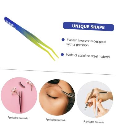 MAGICLULU Eyelash Comb Tweezers for Women Eyebrow Trimming Tool Eyebrow Clip False Eyelash Clip Scissor Tweezer Jewelry Tweezer Lash Tool Curved Tweezer Nail Stainless Steel Accessories Man - Buy Online on GoSupps.com