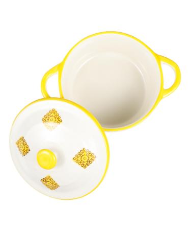 Alipis 1pc Ceramic Steamed Egg Bowl Food Serving Bowl Noodle Ceramic Baking Bowl Kitchen Bowl Child Dessert 13.8x10.3cm Assorted Color-1