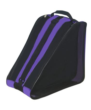 Gooyule Roller Skate Bag, Adjustable Shoulder strap Ice Skate Bags for Girls Boys and Most Adults, Large Capacity Skate Bag Fits Quad Skates, Inline Skate and Most Roller Skating Accessories Purple