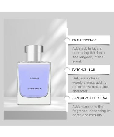 men Perfume Soft Hypoallergenic Eau De Parfum Captivating Body Mist Suitable for All Skin Types Perfume Gift for men 10x5.4x3.2cm Purple - Buy Online on GoSupps.com