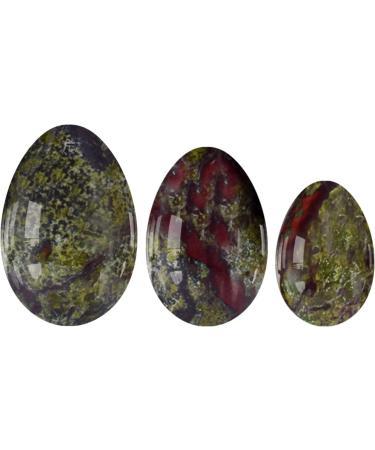 Yoni Egg Dragon Bloodstone - Kegel Exercise Balls for Pelvic Floor Strength | Natural Jade | Includes Box - Buy Online on GoSupps.com