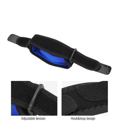Adults Sports Elbow Support Brace - Tennis & Basketball Protector Strap for Tennis Elbow Relief (Blue - Buy Online on GoSupps.com