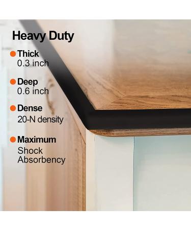 Baby Proofing Edge and Corner Guards  Safety Furniture Bumper with 3M Double-Sided Tape  16.40ft Edge + 4 Pre-Taped Corners Baby Corner Protector for Fireplace  Table  Stair  Cabinet (Black) - Buy Online on GoSupps.com