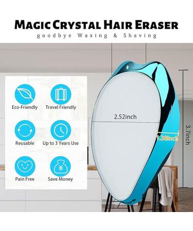 lmoikesz Highly Effective Hair Gums Easy and Gentle on Skin Safe Crystal Hair Remover Stone Crystal Hair Gum Versatile Dusty Blue - Buy Online on GoSupps.com