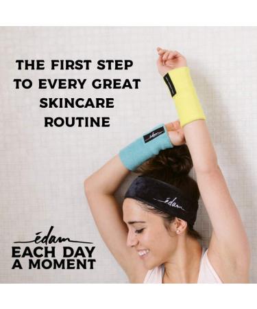 Edam Face Washing Kit - Premium 6 pc Set: Headband, Wristband for Face Washing - Adjustable Reusable Facial Spa Set - Women's Skincare/ Beauty Gift - Buy Online on GoSupps.com