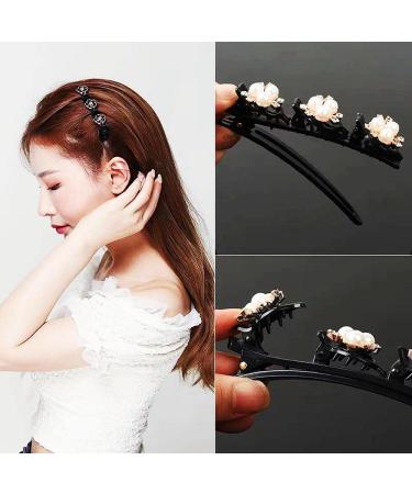 Qazuoik 10 Pcs Black Double Braided Hair Clips for Women - Non-Slip Tooth-Shaped Barrettes - Stylish Hair Accessories Gift Set - Buy Online on GoSupps.com