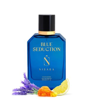 Blue Seduction Perfume for Men 100 ml Long Lasting Eau De Parfum Aqua-Fresh Aromatic Fougre Woody Fragrance With Amber & Vetiver Notes