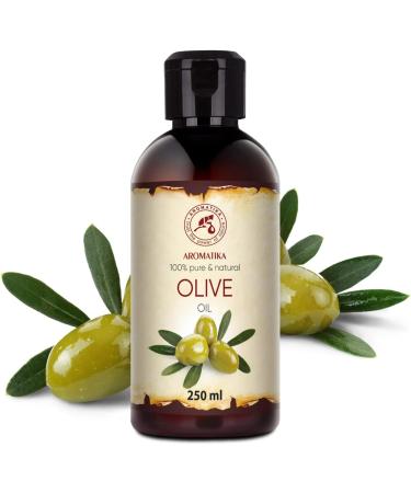 Pure Cold-Pressed Extra Virgin Olive Oil 250ml - Natural Carrier Oil for Skin Hair & Body Care - Ideal for Massage & Cosmetics - Buy Online on GoSupps.com