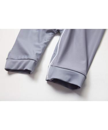 BONVERANO Baby Boys Swimsuit 18-24 Months Grey | UPF 50+ Full-Zip Hoodie One Piece Swimwear - Buy Online on GoSupps.com