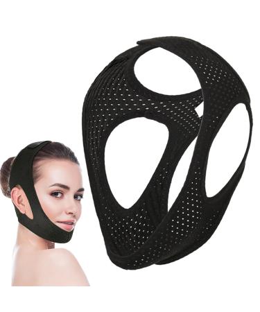Anti Snoring Chin Strap Chin Strap Mouth Breathing Snoring Aids for Men Anti Snoring Chin Strap Adjustable Loops Chin Strap Anti-Snoring Mouth Guard Breathable Snoring Aids Adapt for Women and Men